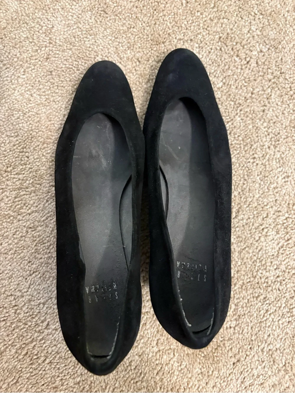Stuart Weitzman Black Suede Wedge Pumps - Picture 6 of 6